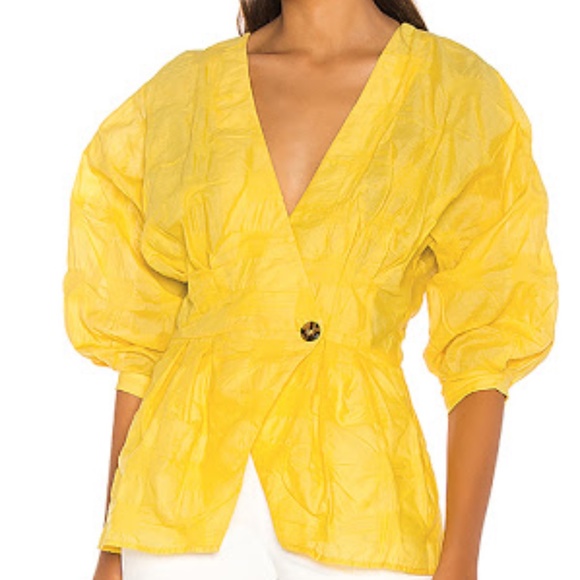lemon yellow blouse